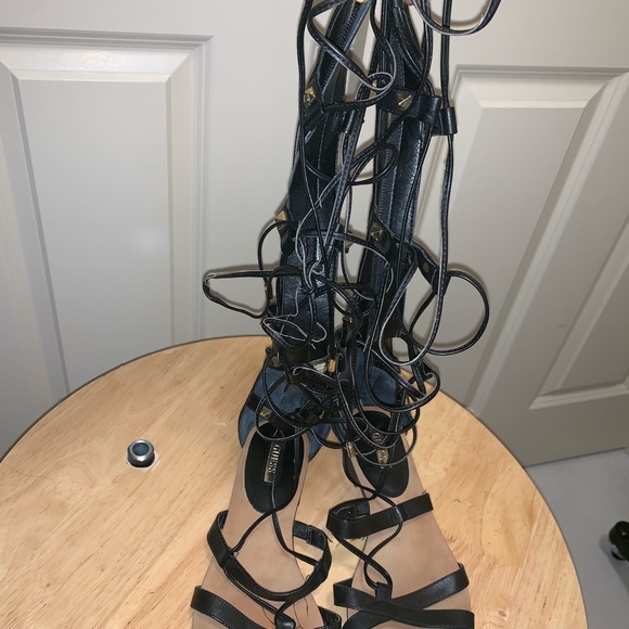 Knee-high Boots Multi-strap Gladiator - Picture 2 of 3